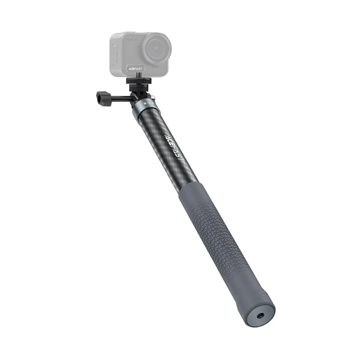 ACEFAST E38 1.2m Carbon Fiber Telescopic Selfie Stick, 5-Level Adjustable, Black/Grey - Image 4