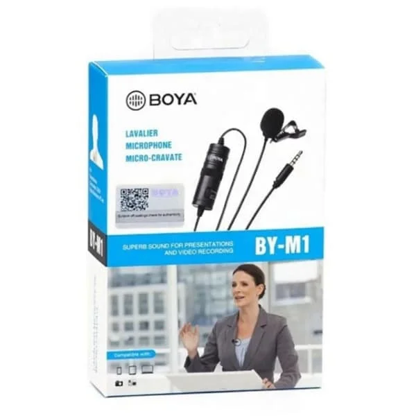 Boya BY-M1 Omnidirectional Lavalier Microphone 3.5mm - Thumbnail 2
