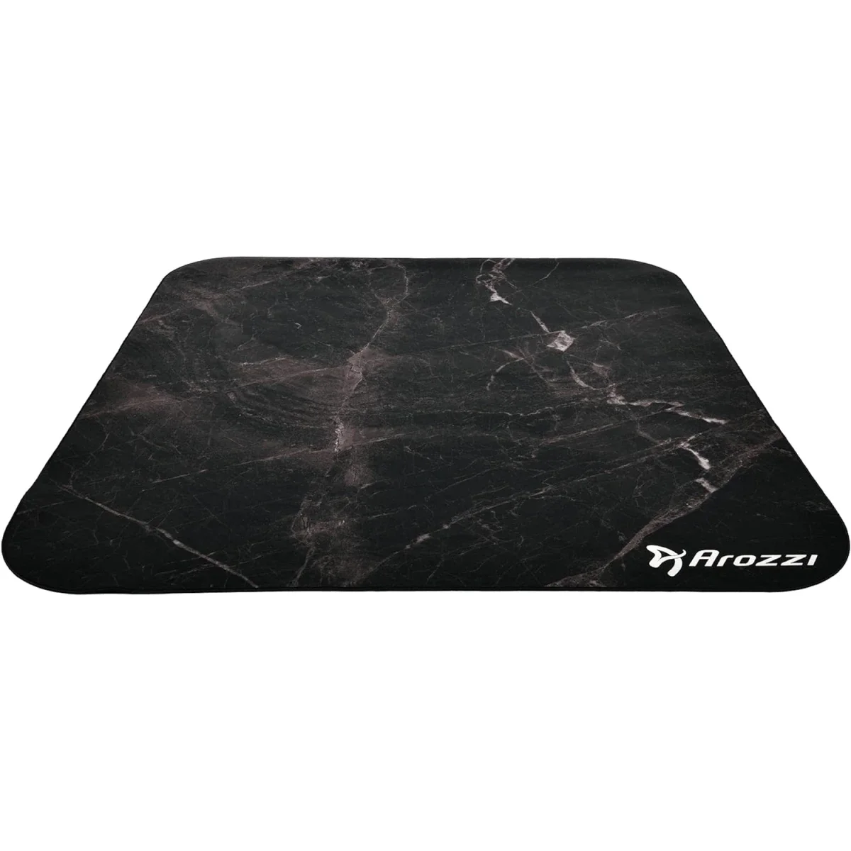مفرش أرضية Arozzi Zona Quattro من الألياف الدقيقة لكرسي الألعاب للسجاد - Black Marble