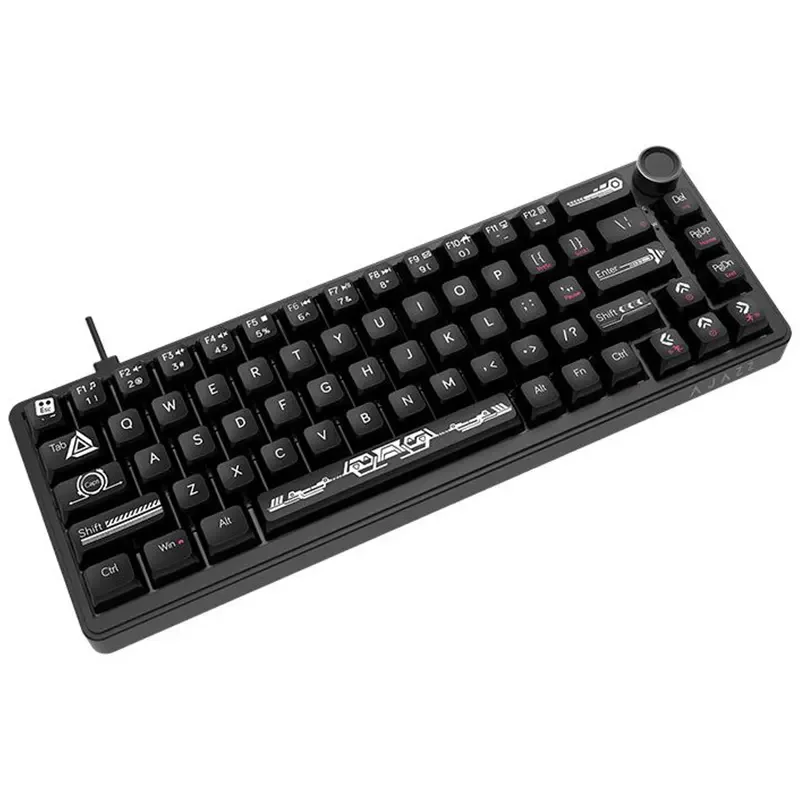 AJAZZ AK690 Wired Mechanical Gaming Keyboard – Maillard MC Switch, RGB DIY, Half-Transparent Black - Image 5