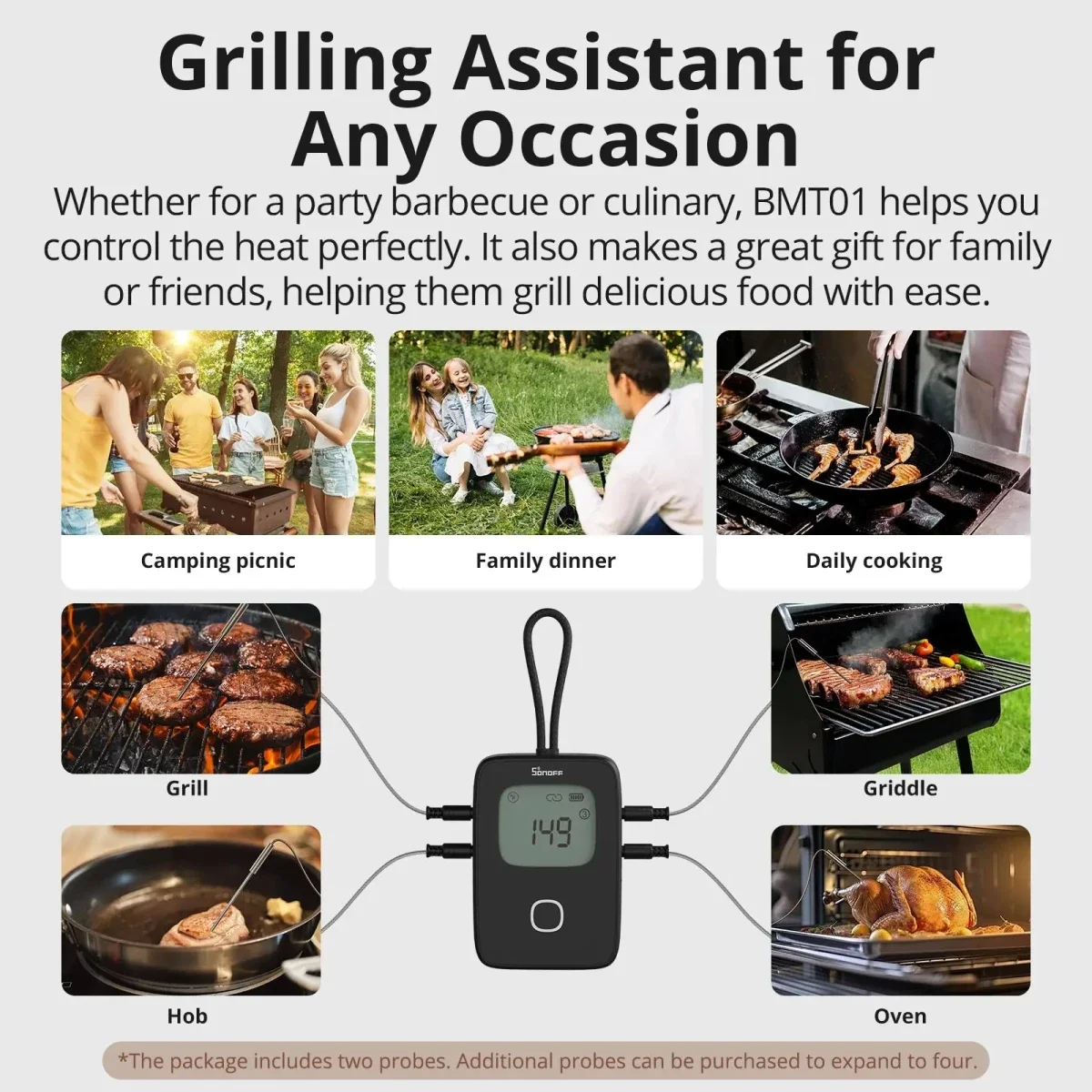 SONOFF BMT01 Wireless BBQ Meat Thermometer with eWeLink App - Image 4