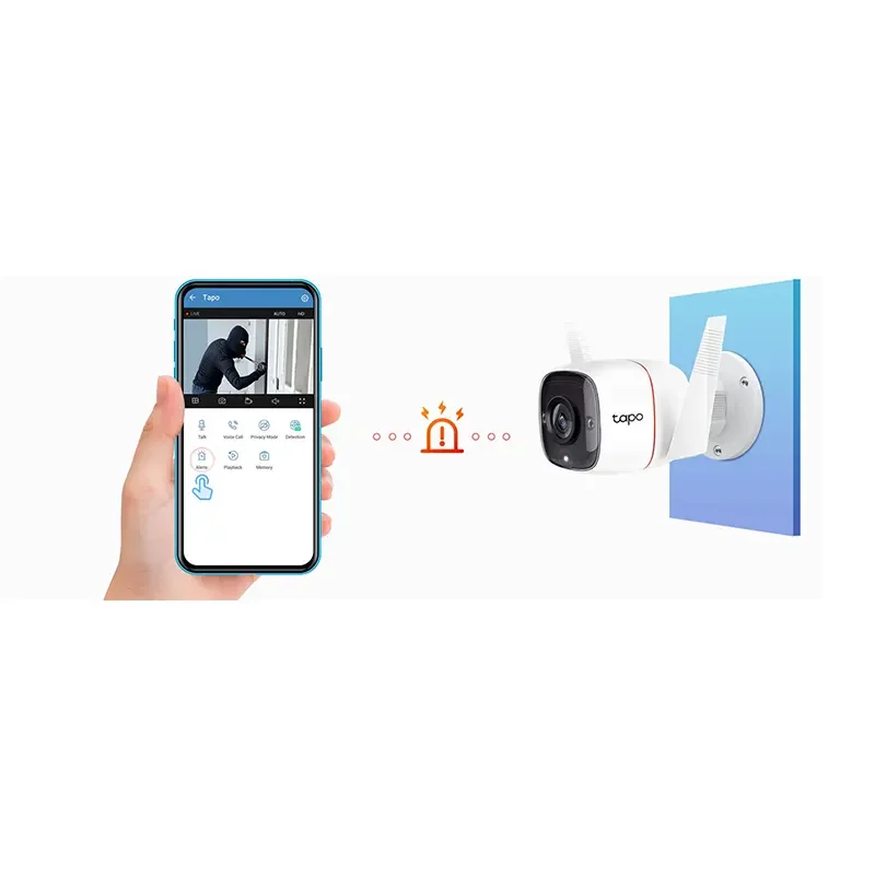 كاميرا مراقبة خارجية TP-LINK Tapo C310 بدقة 3MP 2K، واي فاي وإيثرنت، كشف حركة، صوت باتجاهين، IP66، microSD حتى 512GB ورؤية ليلية - Image 4