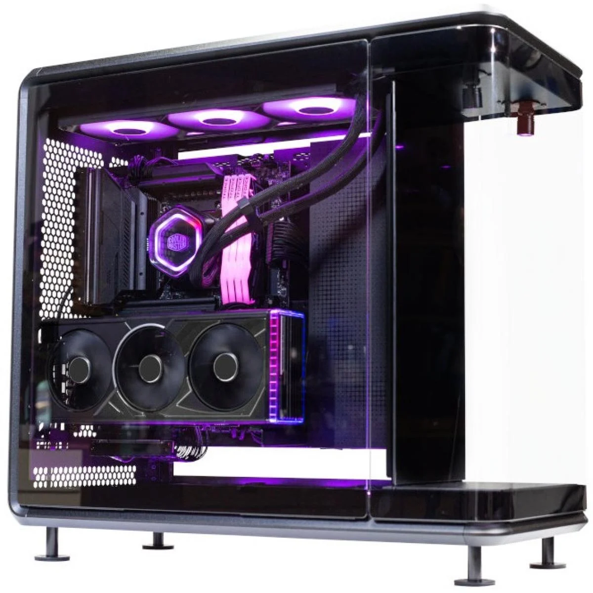 Cooler Master MASTERFRAME 360 PANORAMA Black Dual-Chamber ATX Mid-Tower Gaming Case - Thumbnail 4