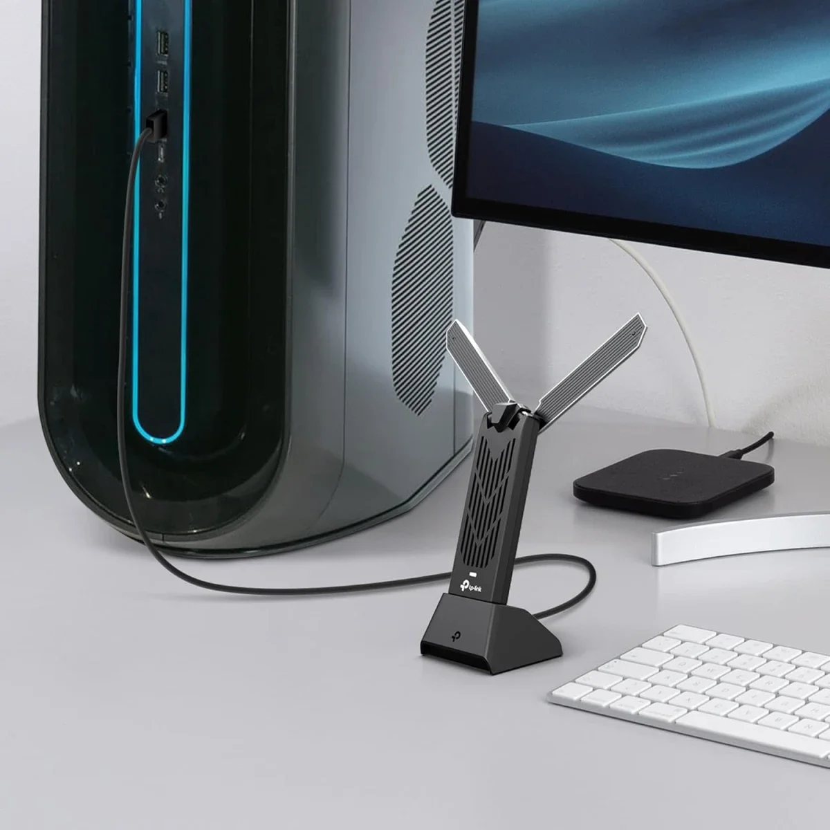 TP-LINK Archer TBE400UH BE6500 Wi-Fi 7 Tri-Band USB 3.0 Adapter for PC - Black - Thumbnail 5
