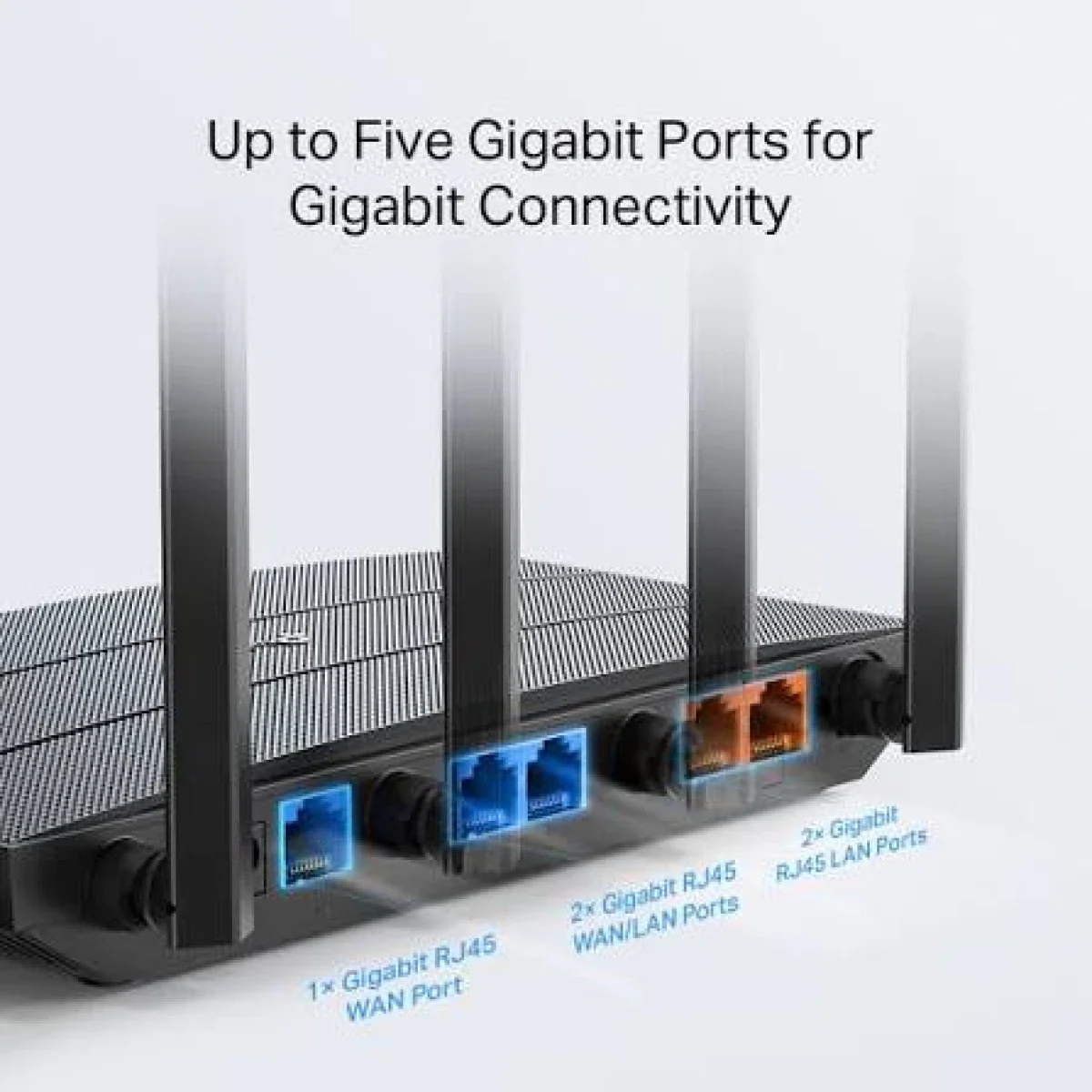 TP-LINK ER605W Omada Wi-Fi VPN Router AC1350 (AC867 + N450), 1 x 10/100/1000 Mbps WAN + 2 x 10/100/1000 Mbps LAN/WAN - Image 2