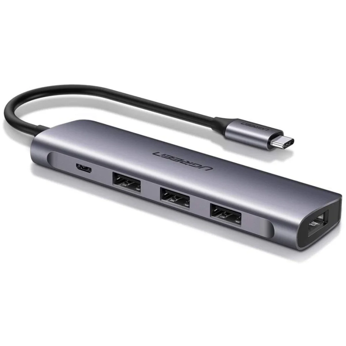 موزع USB Ugreen CM136 بأربعة منافذ USB-C إلى USB 3.0 مع طاقة Micro USB
