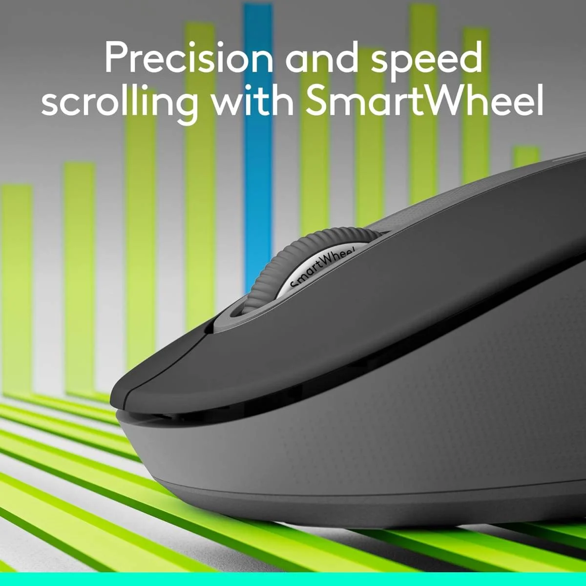 Logitech Signature M650 L Left-Handed Wireless Mouse, Large, Graphite, 2-Year Battery - Thumbnail 5