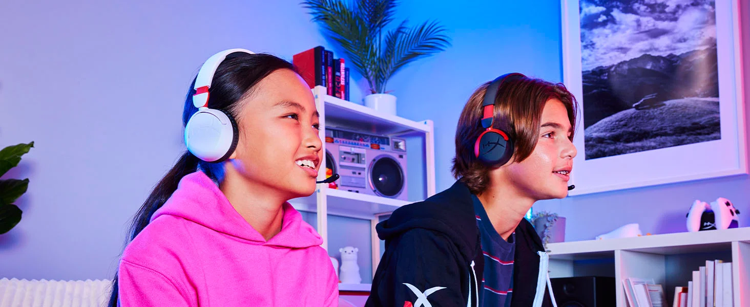 HyperX Cloud Mini Kids Wired Gaming Headset with Flip-to-Mute Mic, Multi-Color - Thumbnail 9