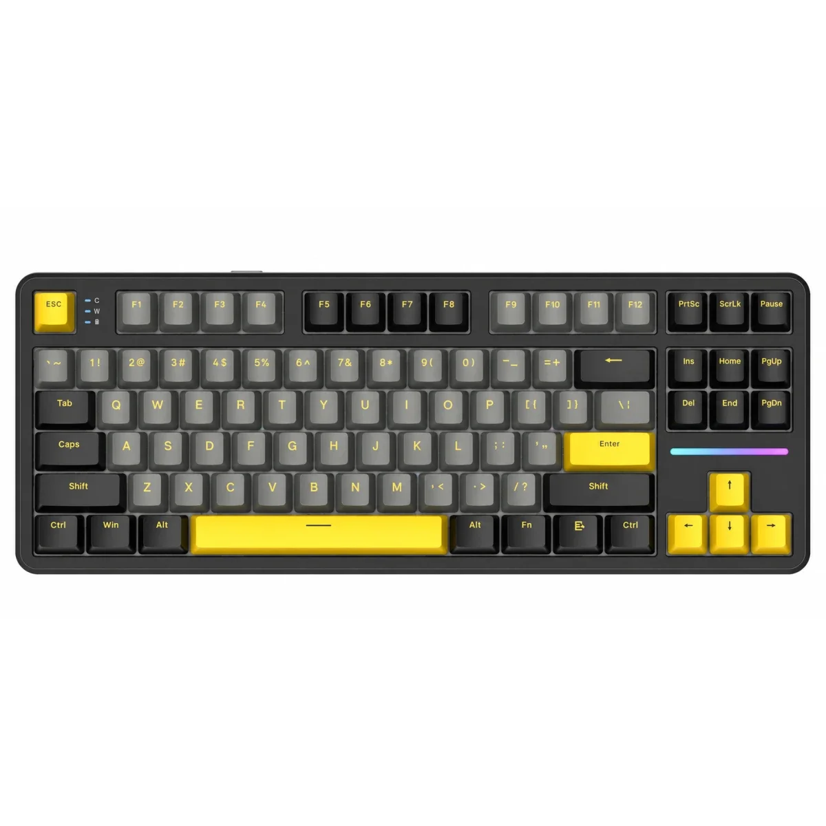 كيبورد ألعاب ميكانيكي ATTACK SHARK X87 بحجم 80% واتصال ثلاثي Star Black - Image 2