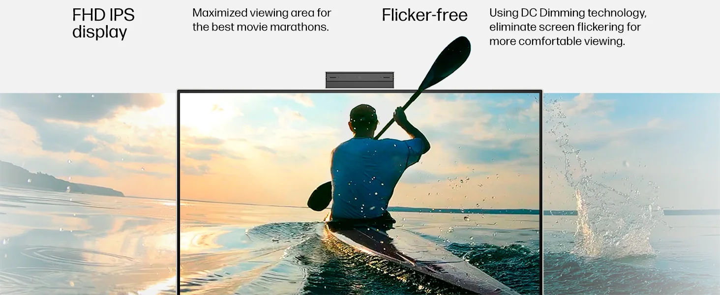 كمبيوتر الكل في واحد HP 24-cr0040ne بشاشة IPS FHD 24 إنش، Core i7-1355U، رام 8GB، SSD 512GB، أبيض - Thumbnail 14
