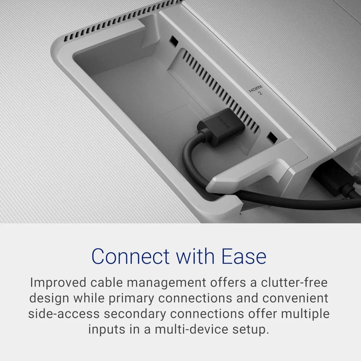 شاشة Dell S2725H 27 إنش IPS فل إتش دي 100 هرتز مع سماعات مزدوجة و2 HDMI باللون الأبيض - Image 8