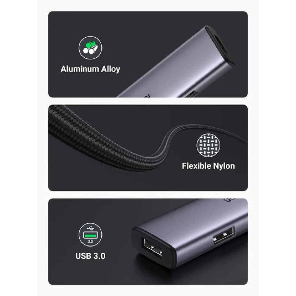 موزع Ugreen USB-C ‏4 في 1 - Thumbnail 6