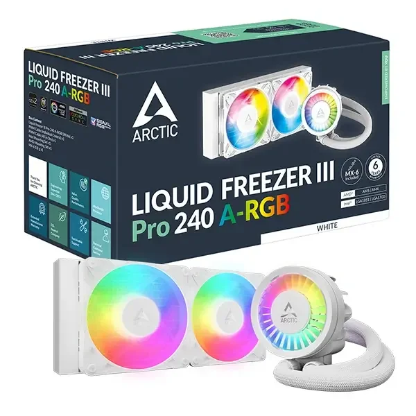 ARCTIC Freezer III Pro 240 A-RGB White All-in-One CPU Liquid Cooler