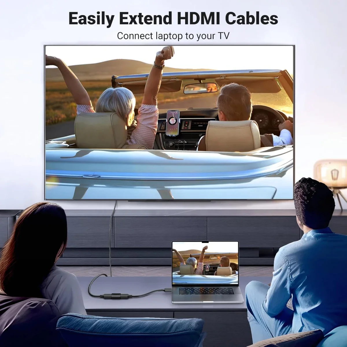 وصلة Ugreen HDMI 2.0 أنثى إلى أنثى، عبوة قطعتين، موسع 4K@60Hz - Thumbnail 2