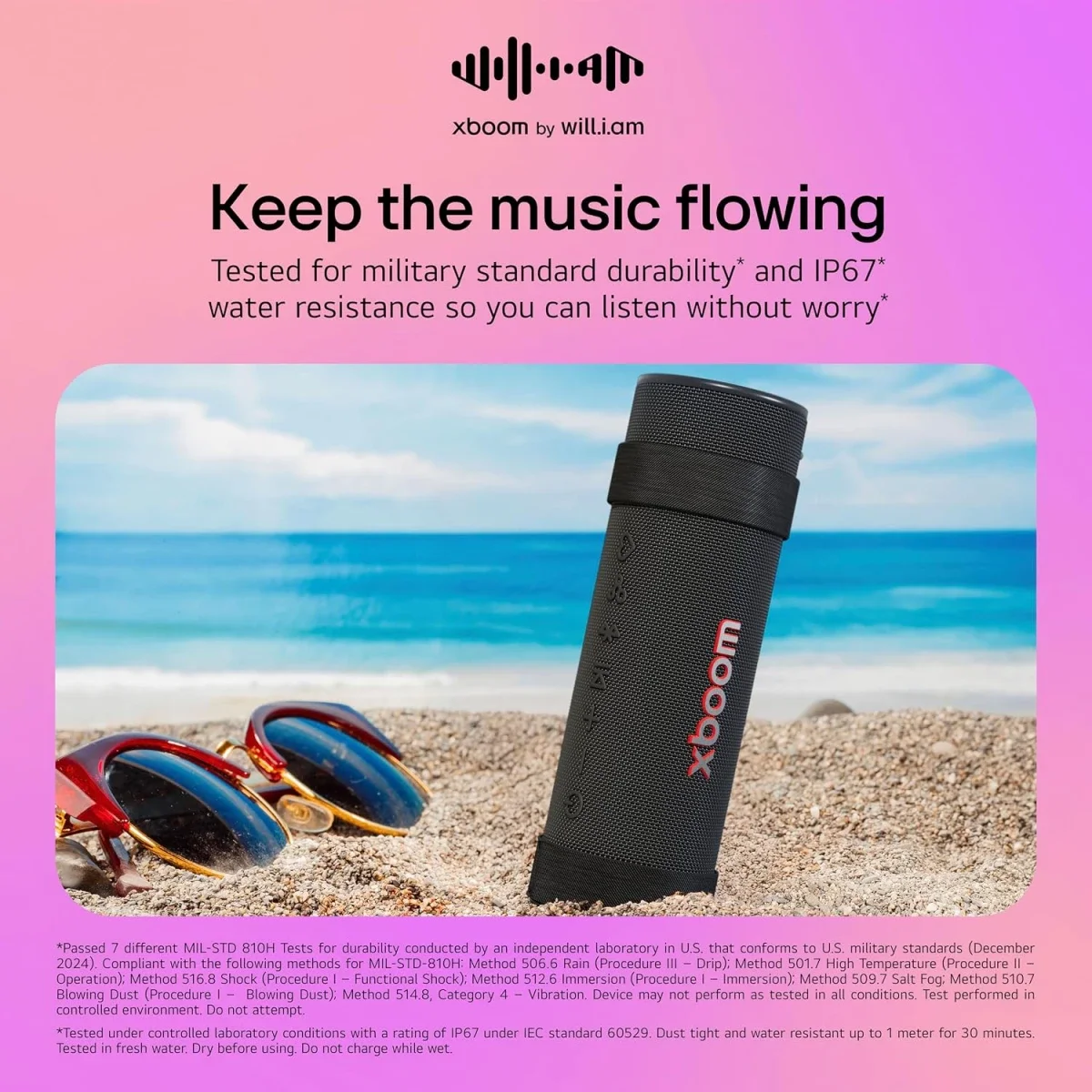 LG xboom Grab by will.i.am Portable Bluetooth Speaker with 30W Output - Thumbnail 7