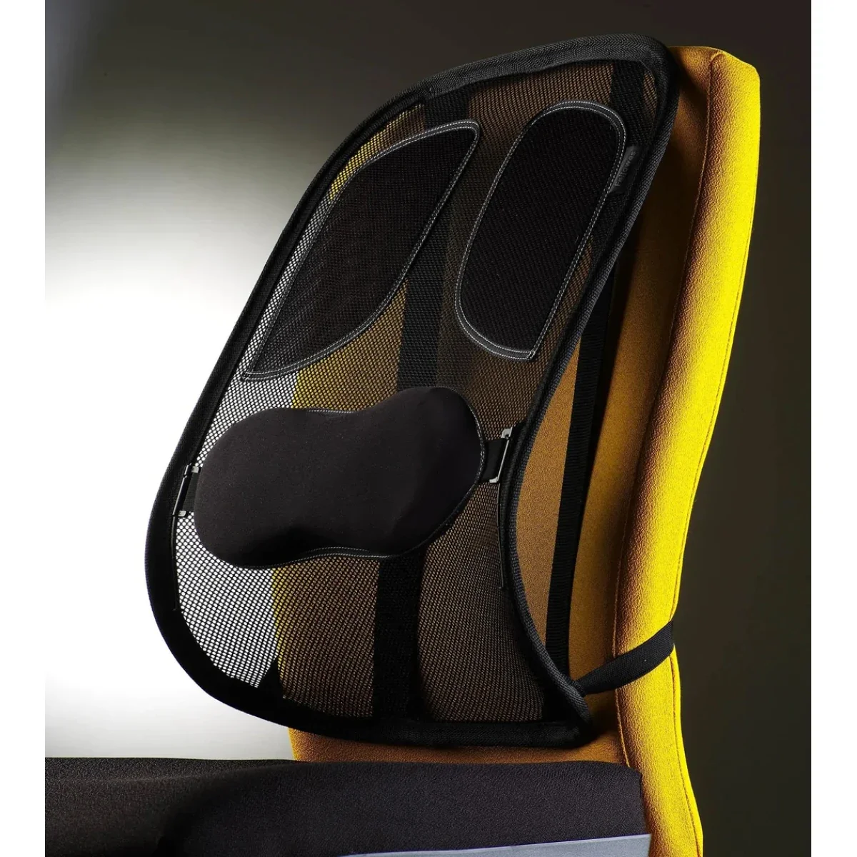 مسند ظهر شبكي Fellowes Professional Series قابل للتعديل مع دعم قطني من إسفنج ميموري فوم - أسود - Image 3
