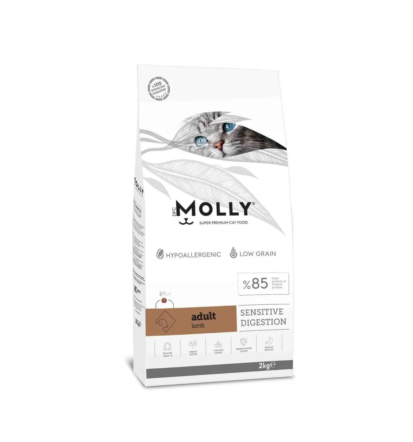 طعام قطط بالغة Molly بلحم الضأن 2 كغم