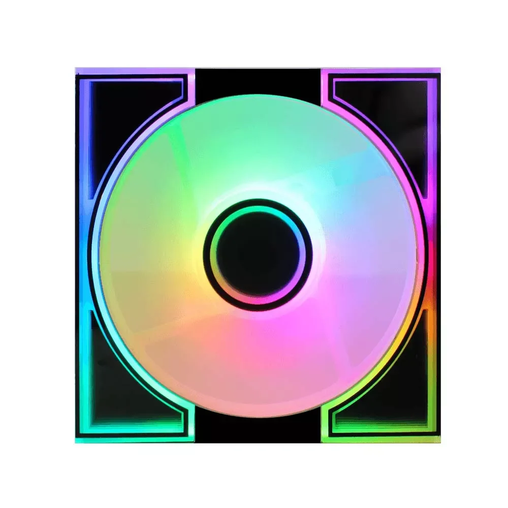 مروحة كيس DarkFlash DM8 مقاس 120 مم بإضاءة ARGB - أسود - قطعة واحدة - Thumbnail 2