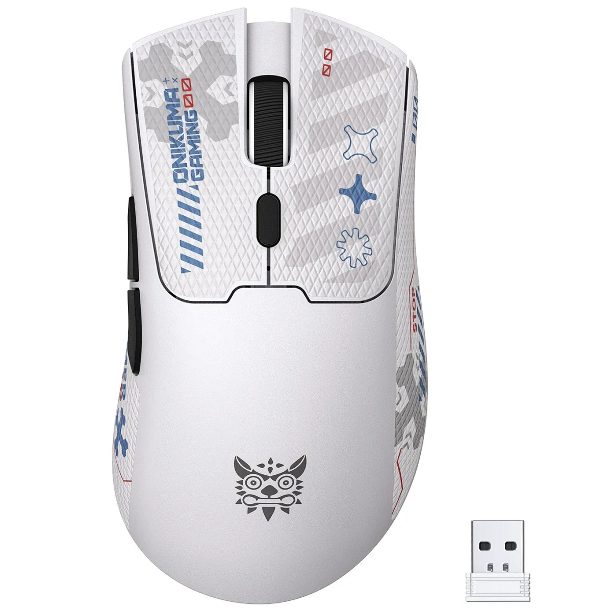 ONIKUMA DM01 Tri-Mode Wireless Gaming Mouse, 12800 DPI, White