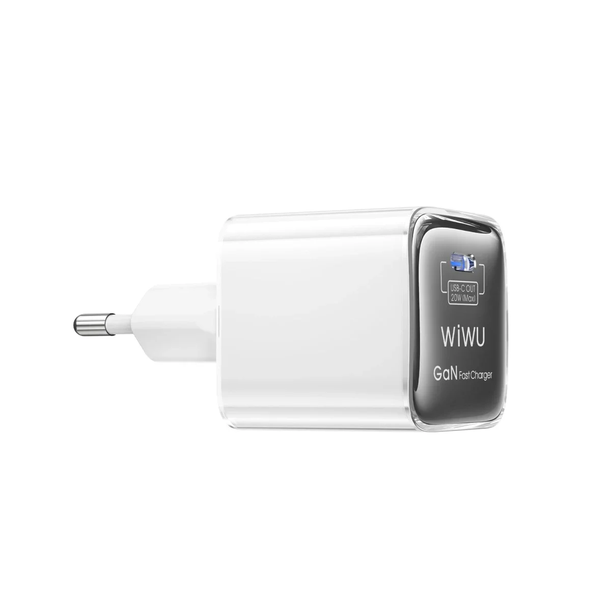 WIWU Jello Wi-U030 20W GaN USB-C Wall Charger with Type-C Cable - White - Image 3