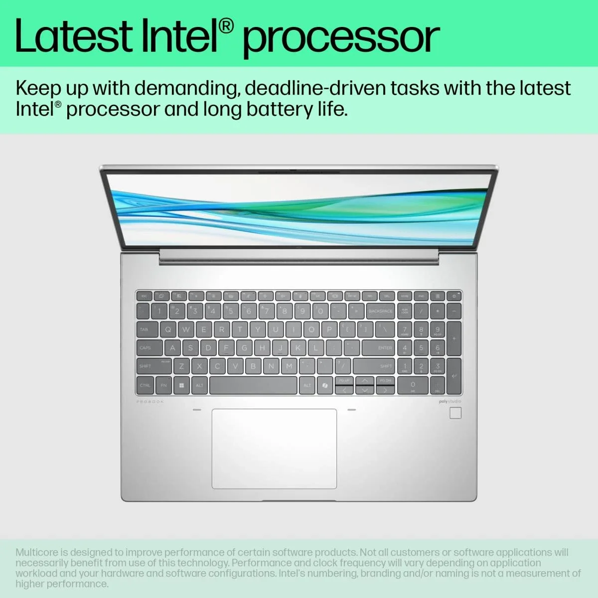 لابتوب أعمال HP ProBook 4 G1iR 16 (2025) بمعالج Intel Core Ultra 5 120U وذاكرة 16GB RAM وتخزين 512GB SSD وشاشة 16 إنش IPS WUXGA لون فضي - Image 2