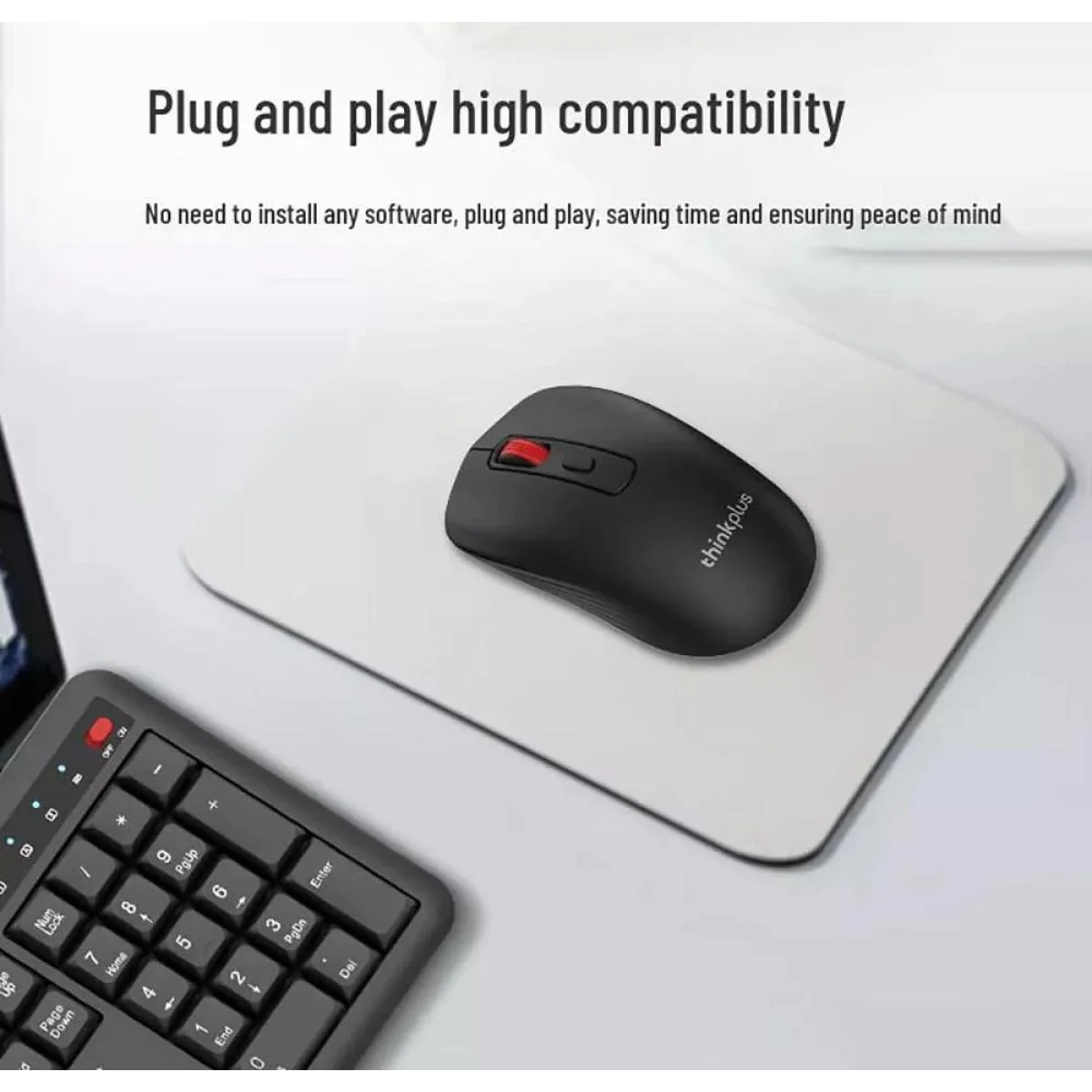 Lenovo KM125 PRO Thinkplus Wireless Keyboard & Mouse Combo - Image 3