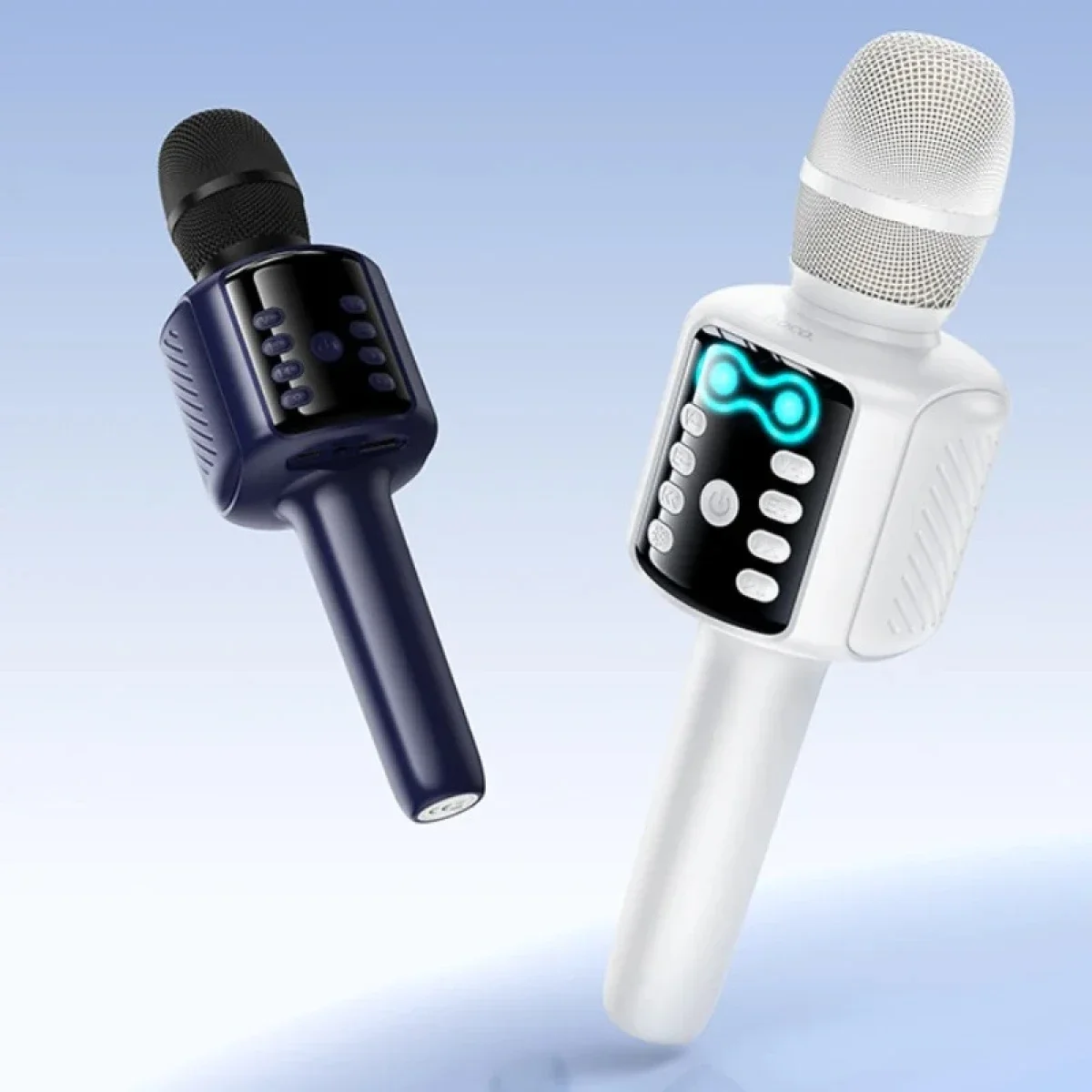 HOCO L24 Bluetooth Karaoke Microphone with Built-In Speaker - Blue - Thumbnail 3
