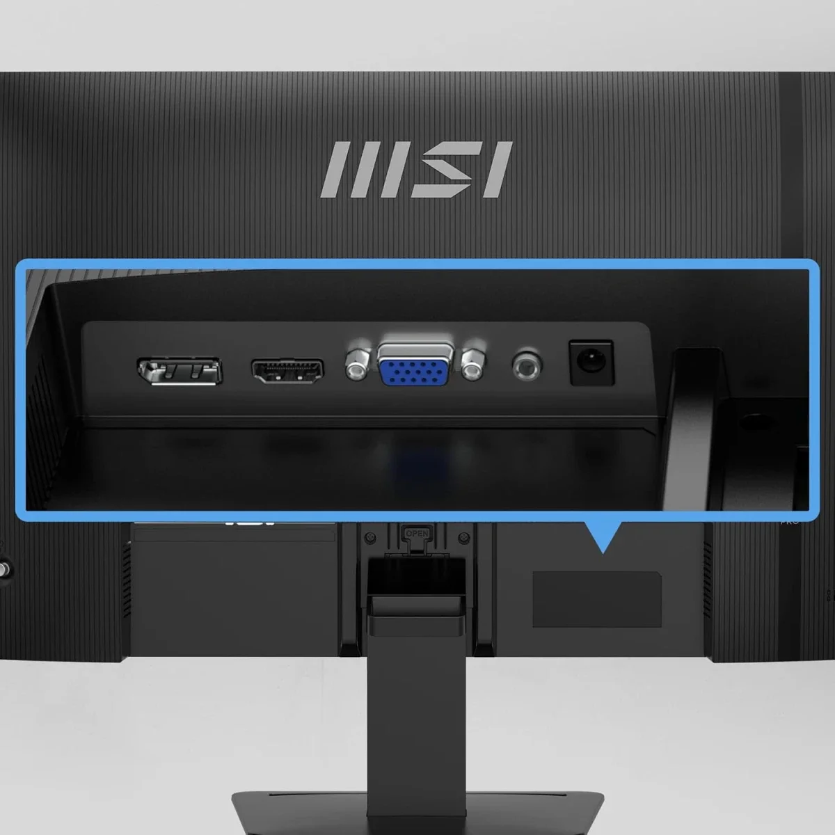 شاشة MSI 27 إنش IPS Full HD بتردد 144Hz واستجابة 1ms، Less Blue Light PRO، سماعات مدمجة، تعديل الميل، VESA، HDMI وDP - أسود - PRO MP273 E14A - Thumbnail 5