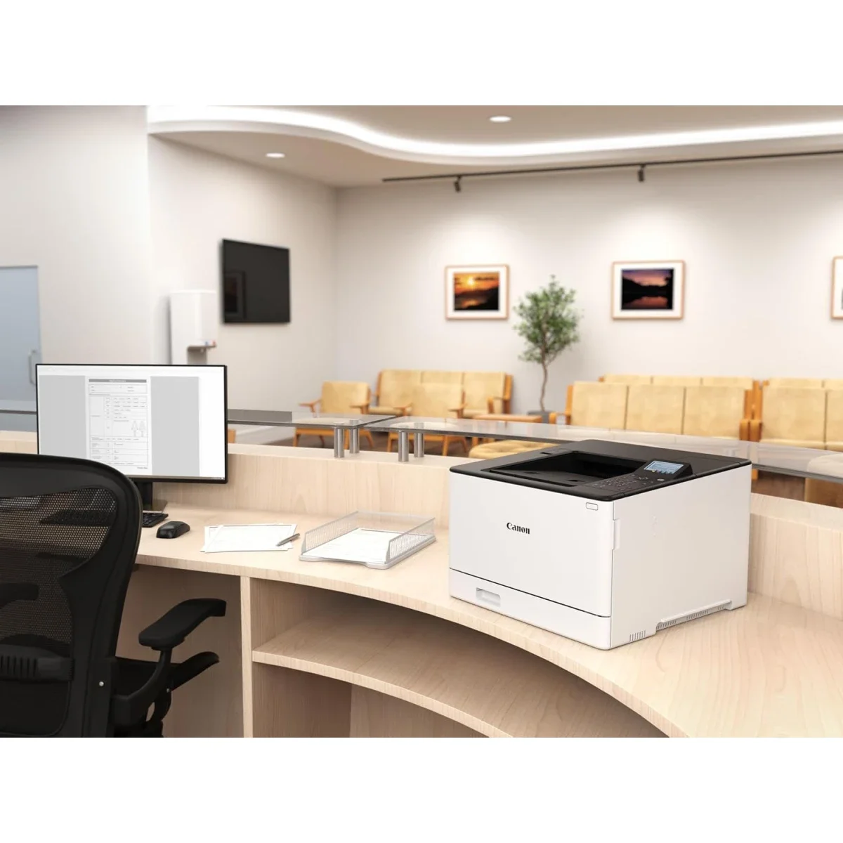 Canon A4 Colour Laser Printer, USB, LAN, Wi-Fi, 250-Sheet Cassette, 5-Line LCD, Auto Duplex – i-SENSYS LBP673Cdw II - Image 4