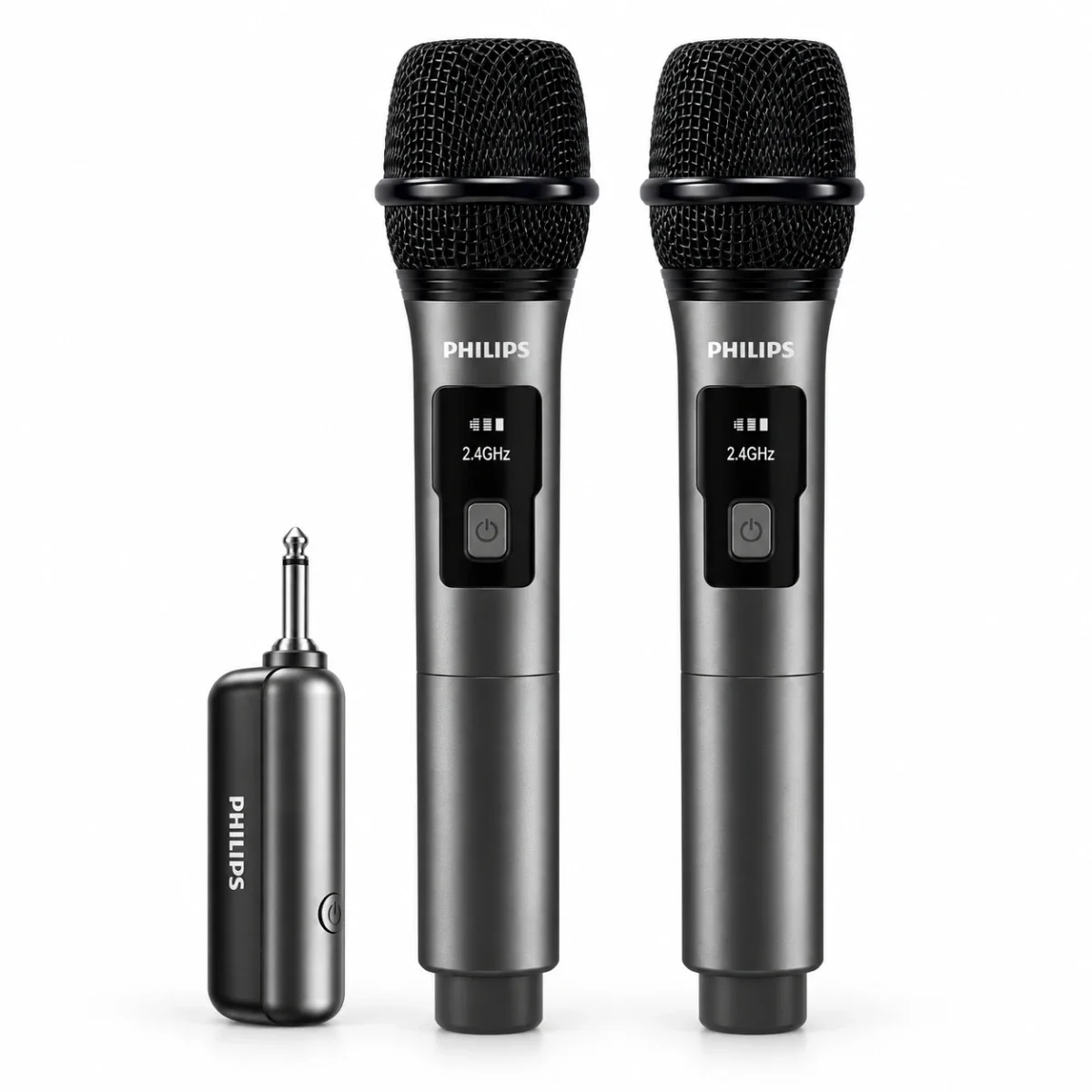 Philips DLM3401TP/00 Dual Wireless Karaoke Microphone Set, 30m Range, 12 Hours - Image 7