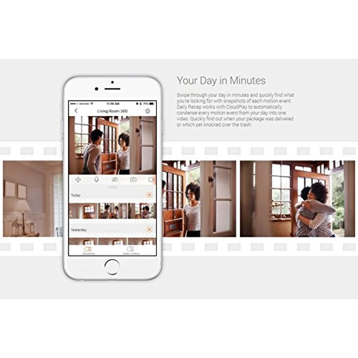 كاميرا مراقبة منزلية Ezviz C2C HD Wi-Fi مع اكتشاف الحركة - Image 9