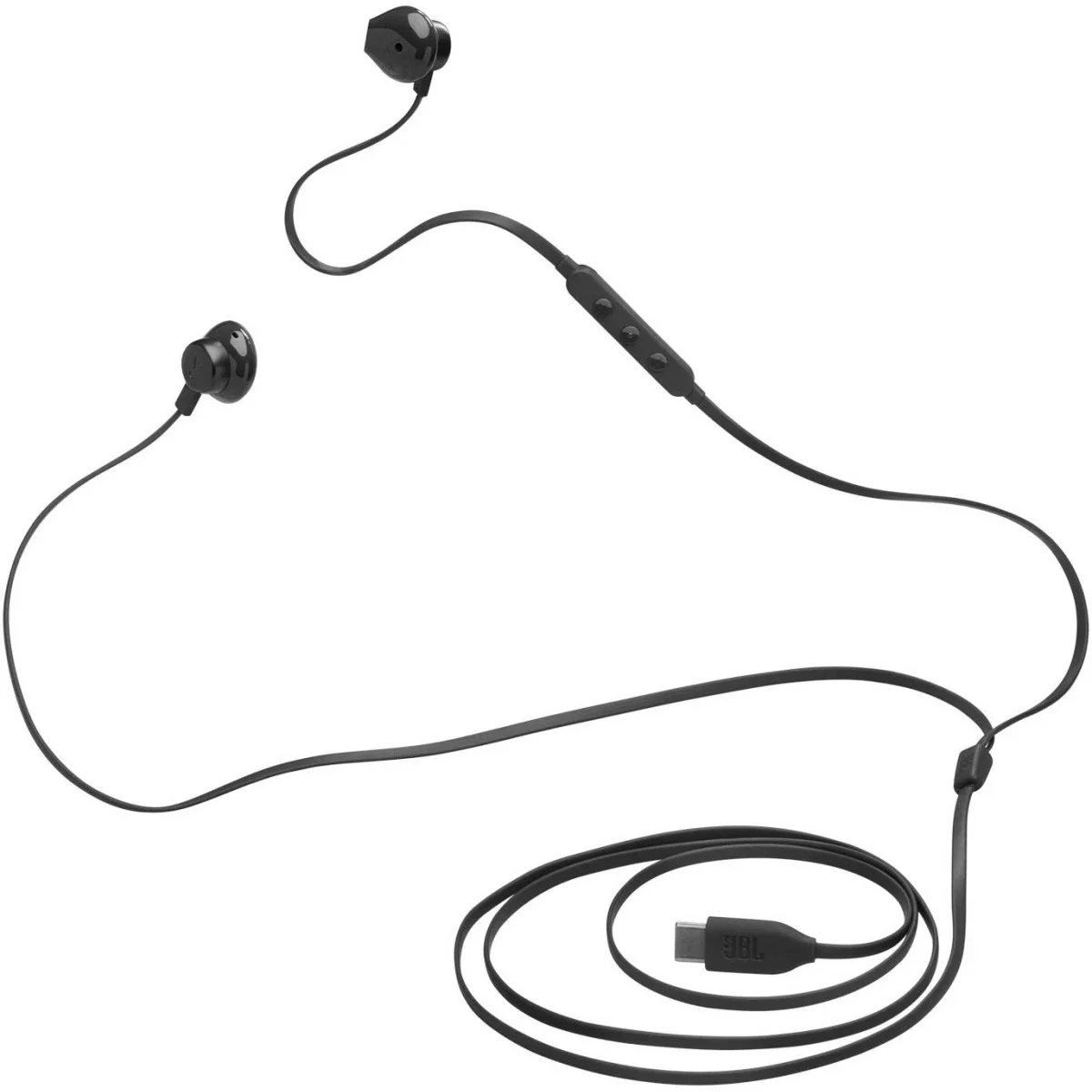 JBL Tune 305C USB-C Wired Hi-Res Earbuds with Mic, Black - Thumbnail 3