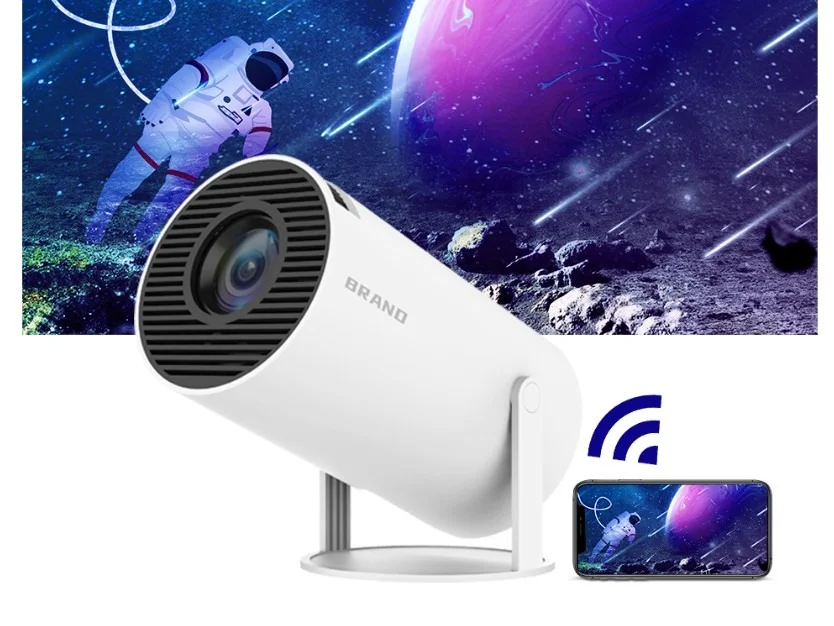 PROJECTOR Universal HY300 Ultra HD High Dynamic Range 180 Degree Flip Portable Projector - Thumbnail 4