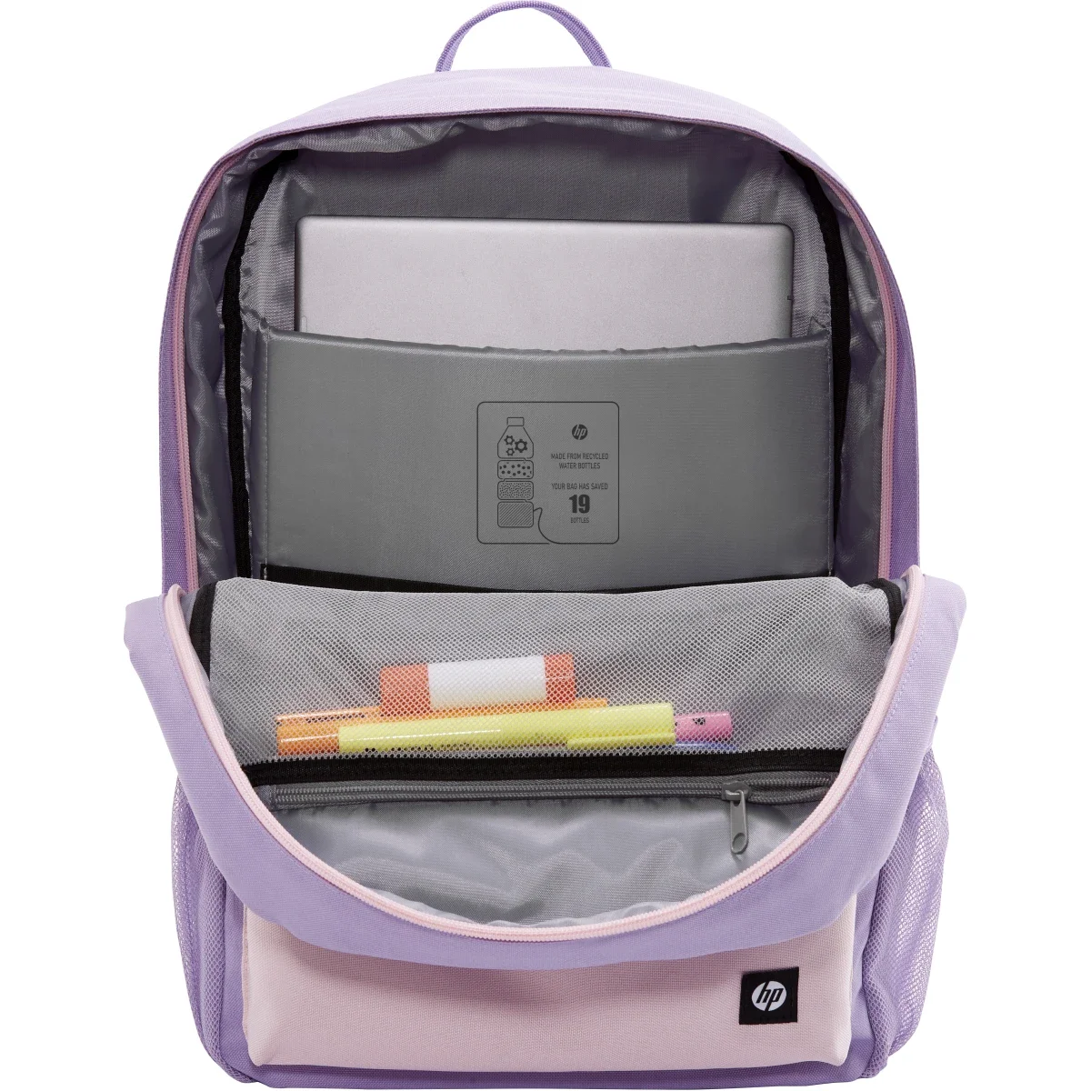 HP Campus Backpack for 15.6 Inch Laptop 17L Water Resistant - Lavender - Image 2