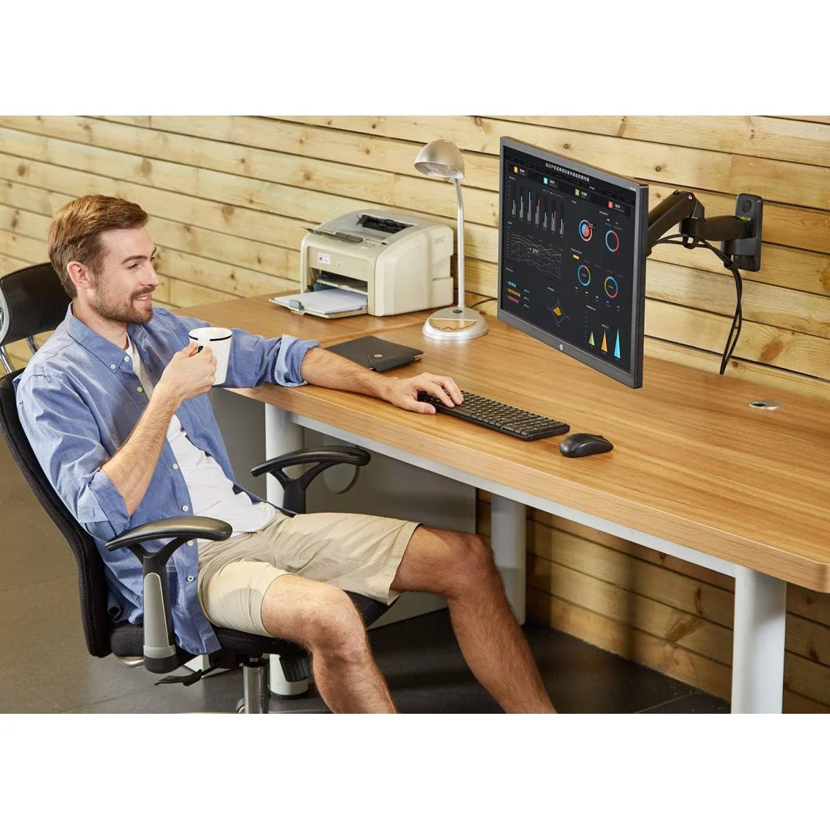 North Bayou F150 Full Motion Wall Mount for 17-35 Inch Monitors, 6.6-26.4 lb - Image 6