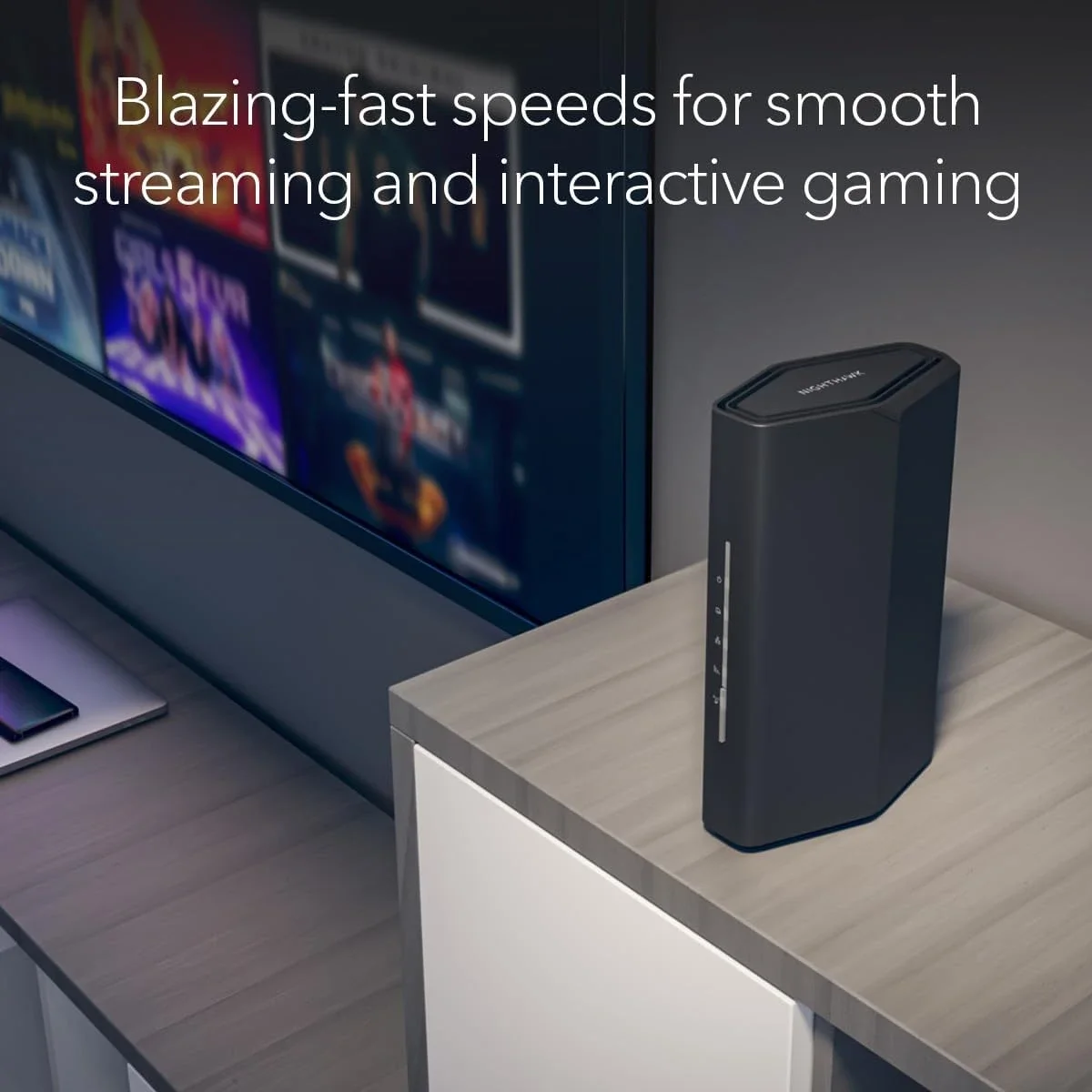 NETGEAR Nighthawk RS100-100APS Dual-Band Wi-Fi 7 Router – Black - Image 5
