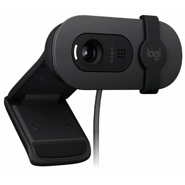 كاميرا ويب Logitech Brio 100 بدقة 1080p Full HD للاجتماعات والبث - Thumbnail 2