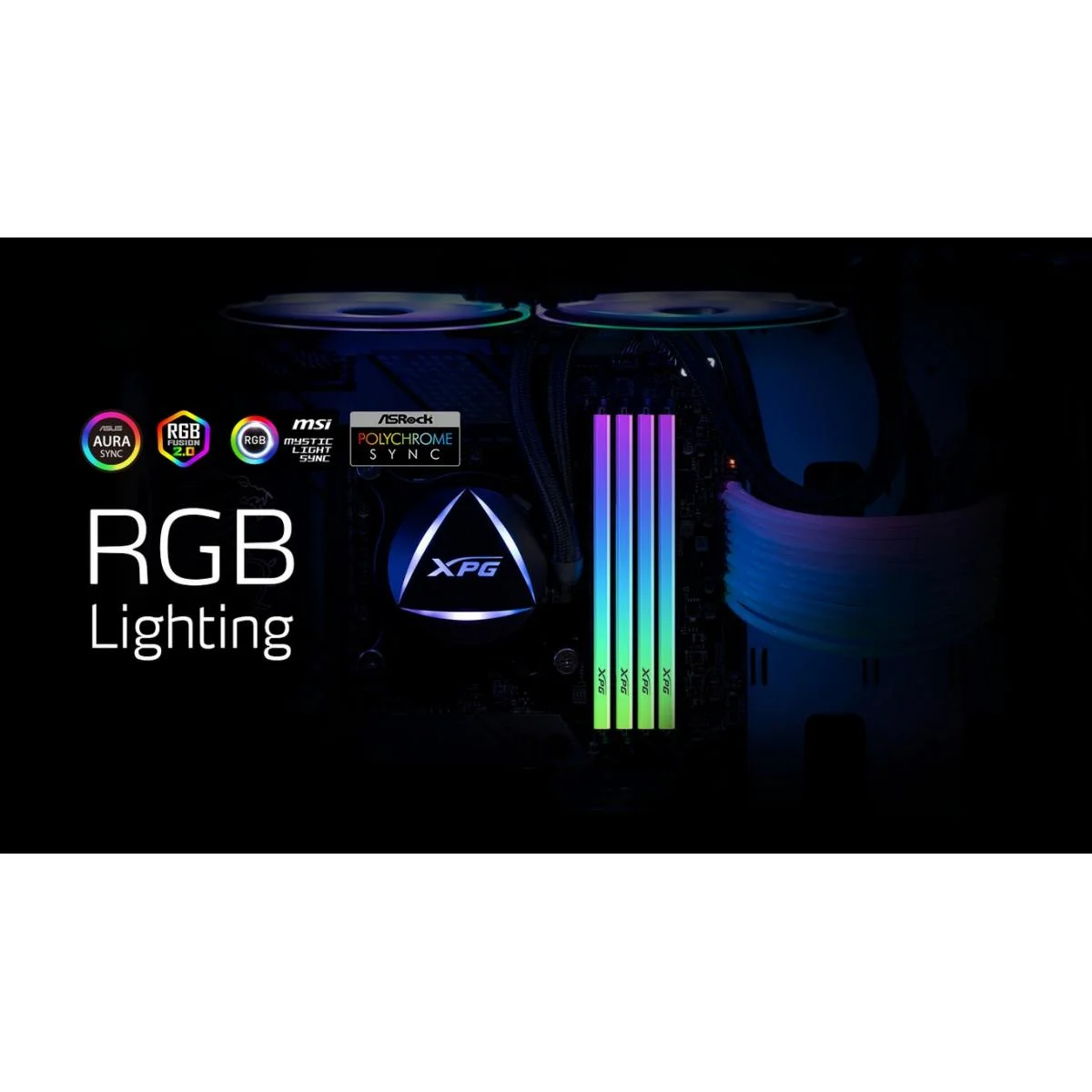 رام مكتبي ADATA XPG SPECTRIX D35G RGB بسعة 8GB DDR4-3200 CL16 – أسود - Thumbnail 2