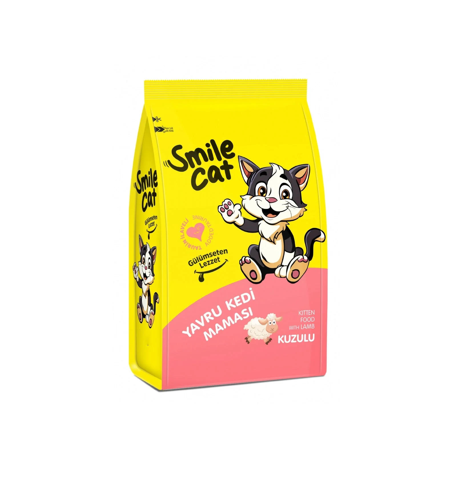 طعام قطط صغيرة Smile Cat باللحم 1 كجم