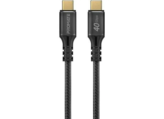 كابل Promate PowerBolt240-1M USB-C إلى USB-C Thunderbolt 3 بقدرة 240W وطول 1 متر وسرعة 40Gbps ودقة 8K 60Hz - Image 6