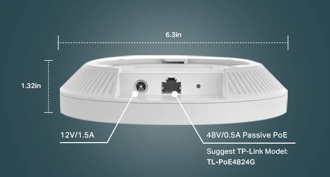 نقطة وصول TP-LINK EAP610 Wi-Fi 6 AX1800 للتثبيت بالسقف - Image 12