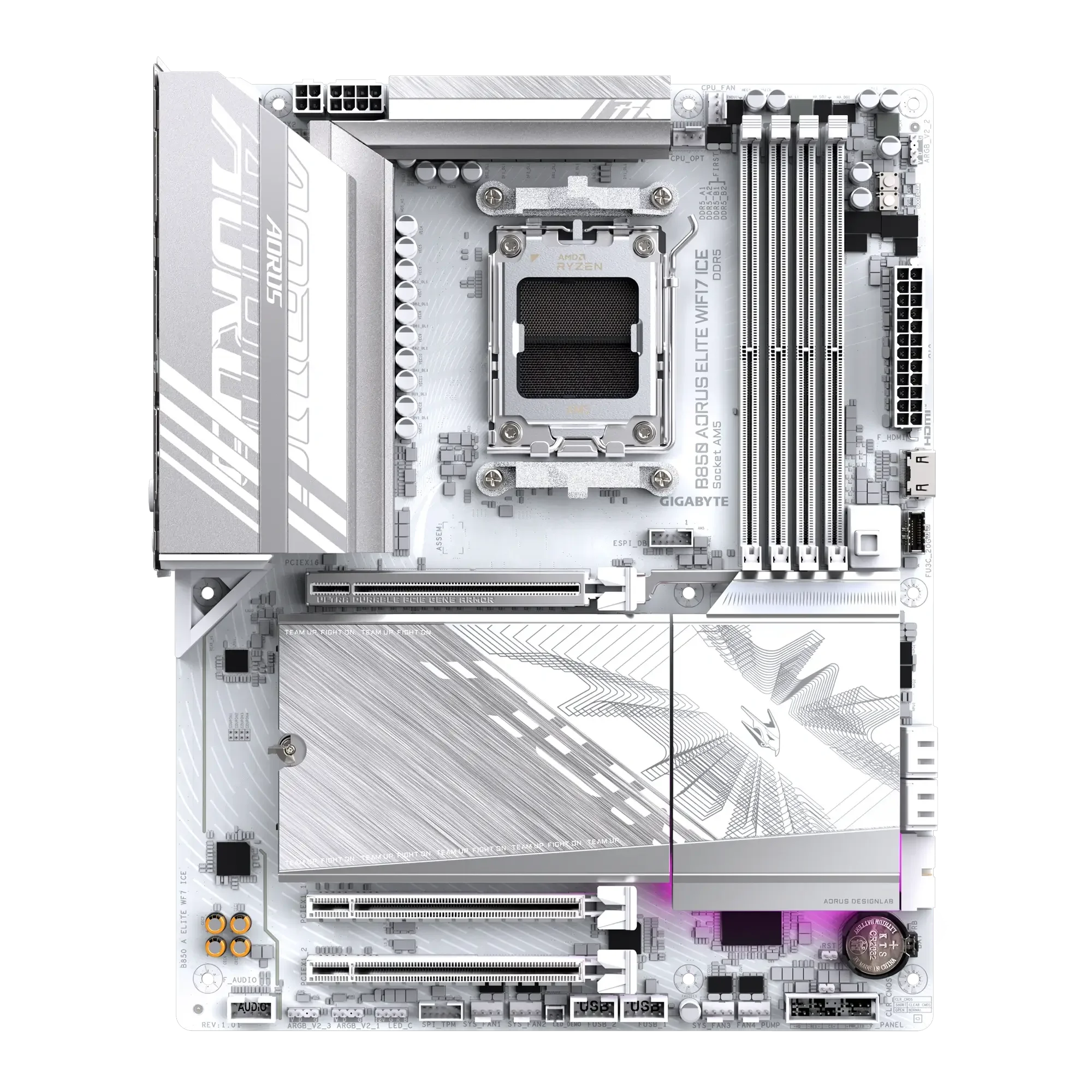 GIGABYTE B850 AORUS ELITE WIFI7 ICE DDR5 AMD AM5 Motherboard - Thumbnail 3