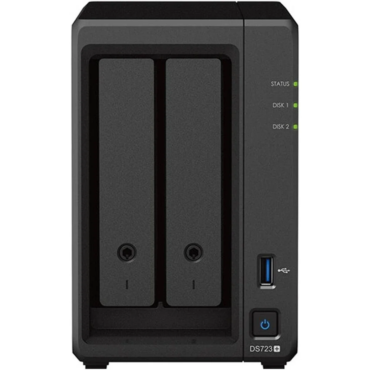سيرفر NAS بدون أقراص Synology DiskStation DS725+ بفتحتين مع AMD Ryzen R1600 وذاكرة 2GB DDR4 - Image 2