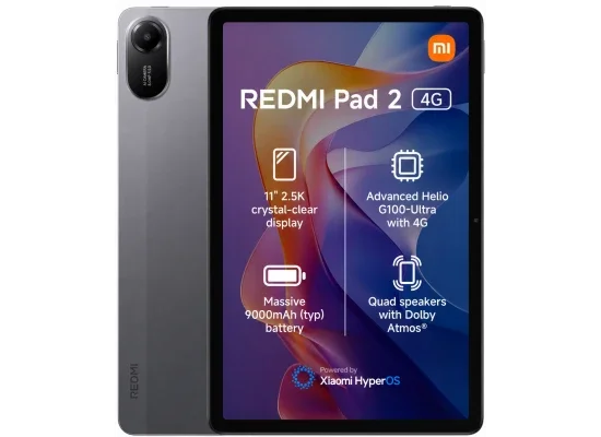 تابلت Xiaomi Redmi Pad 2 4G بشاشة 11.0 إنش IPS 2.5K 90Hz، رام 8GB، سعة 256GB، رمادي - Image 8