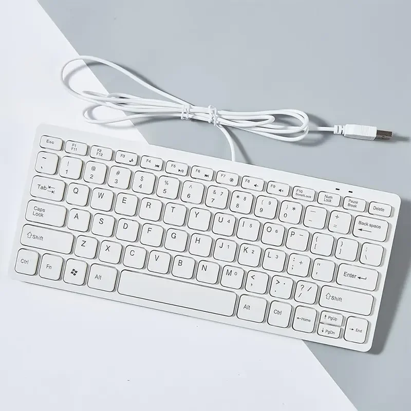 كيبورد K1000 صغير سلكي USB أبيض