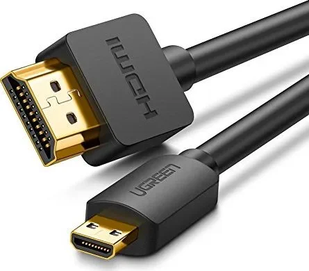 سلك Ugreen 30104 من Micro HDMI إلى HDMI بدقة 4K 60Hz طول 3 متر - Image 1