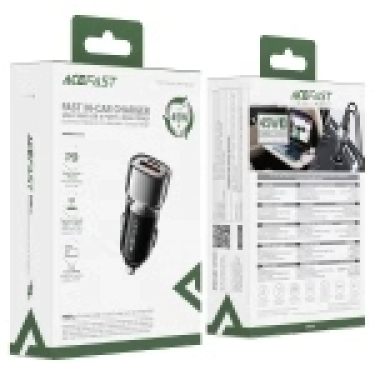شاحن سيارة ACEFAST B20 سريع 45 واط بمنفذي USB-C وUSB-A - رمادي معدني - Thumbnail 6
