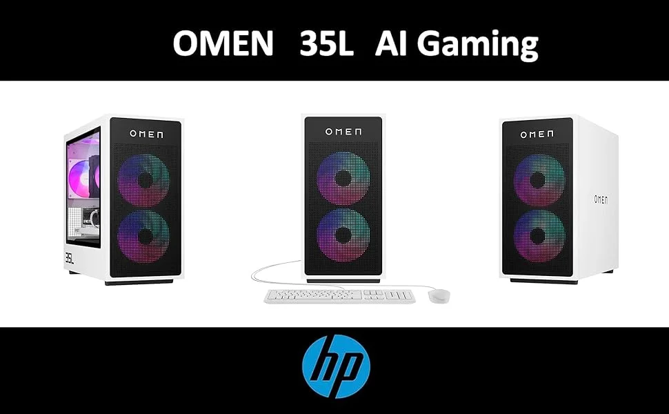كمبيوتر مكتبي للألعاب HP OMEN 35L GT16-0344 AI Ryzen 7 8700F RTX 5060 Ti 16GB DDR7 رام 16GB SSD 1TB أبيض - Image 7