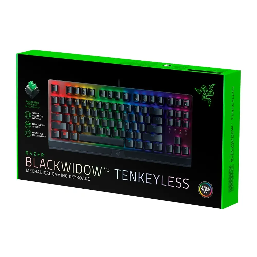 Razer BlackWidow V3 Tenkeyless Compact Mechanical Gaming Keyboard Green Switch - Image 4