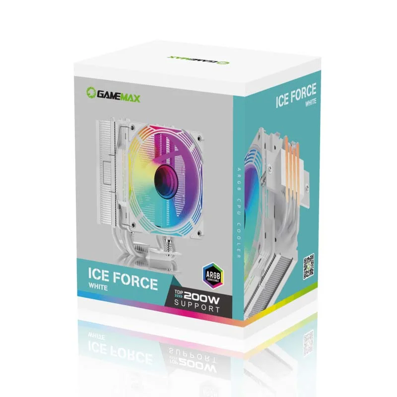 مبرد هوائي للمعالج GameMax ICE Force برجي أسود بقدرة TDP 200W - Image 10